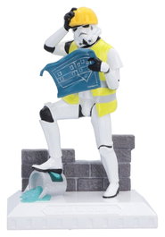 Nemesis Now Original Stormtrooper Figura Hit a Brick Wall