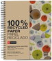 MIQUELRIUS Bloc Eco Design A4 con 120 hojas cuadriculadas y tapa dura