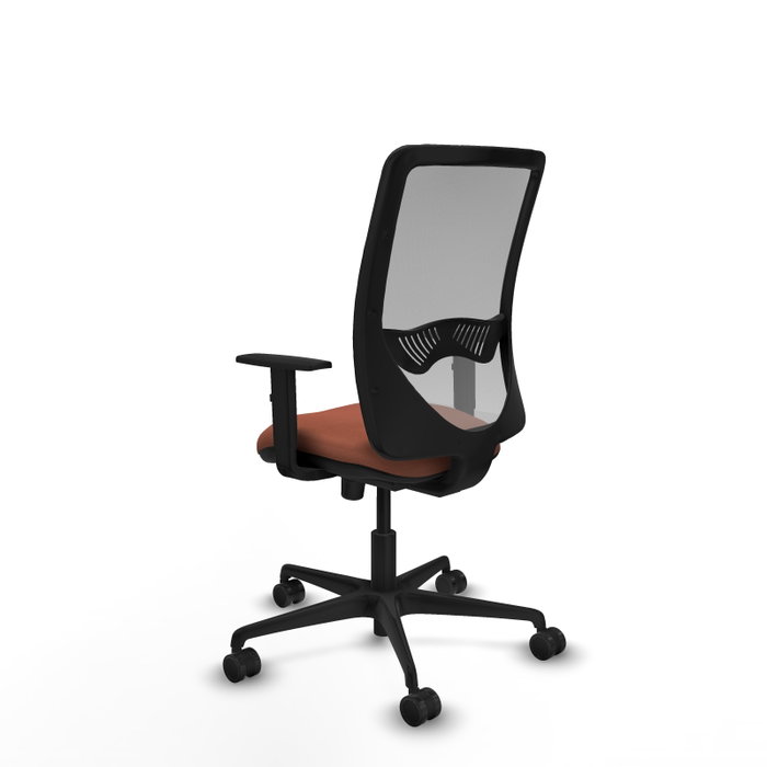 PIQUERAS Y CRESPO Silla de oficina Zulema con mecanismo Sincro, Tela Marrón y Malla Gris PIQUERAS Y CRESPO Silla de oficina Zulema con mecanismo Sincro, Tela Marrón y Malla Gris