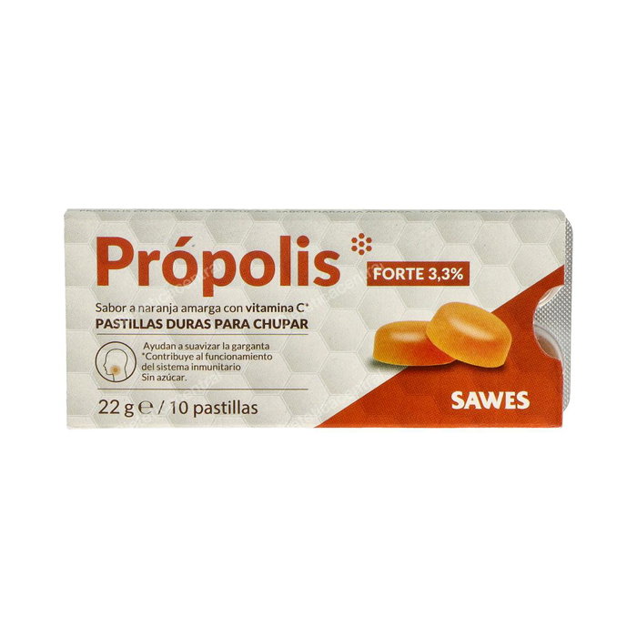Sawes Propolis Caramelos Sabor Naranja - Paquete 22 Gramos Sawes Propolis Caramelos Sabor Naranja - Paquete 22 Gramos