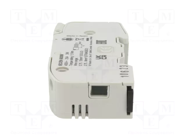 DF ELECTRIC Portafusibles 8x32mm para Raíl DIN 25A