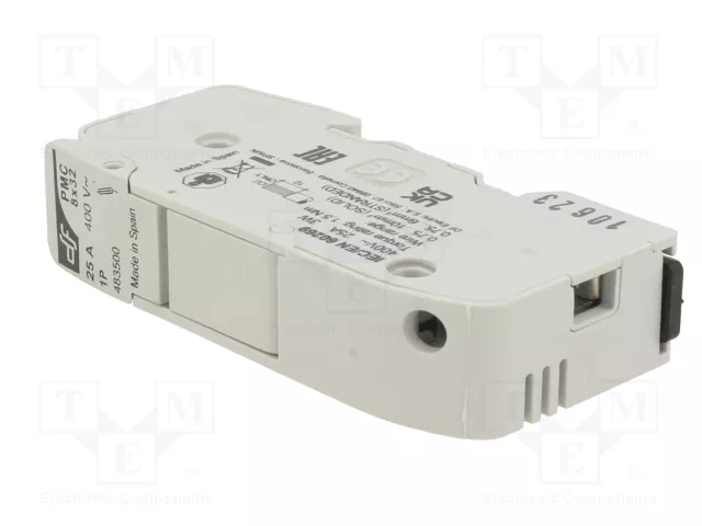DF ELECTRIC Portafusibles 8x32mm para Raíl DIN 25A