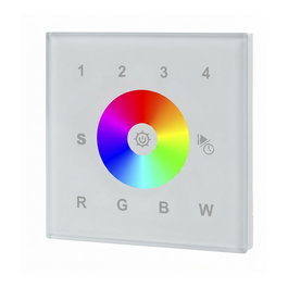 Synergy21 Synergy 21 LED Serie EOS 03 DMX512 RGB-W Wandtaster blanco +WiFi