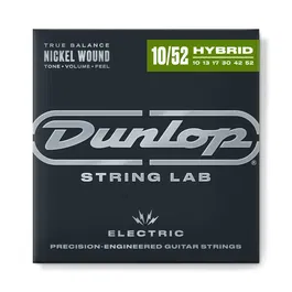 Dunlop Juego Eléctrica Nickel Light Heavy 10-52 Cuerdas Guitarra Eléctrica