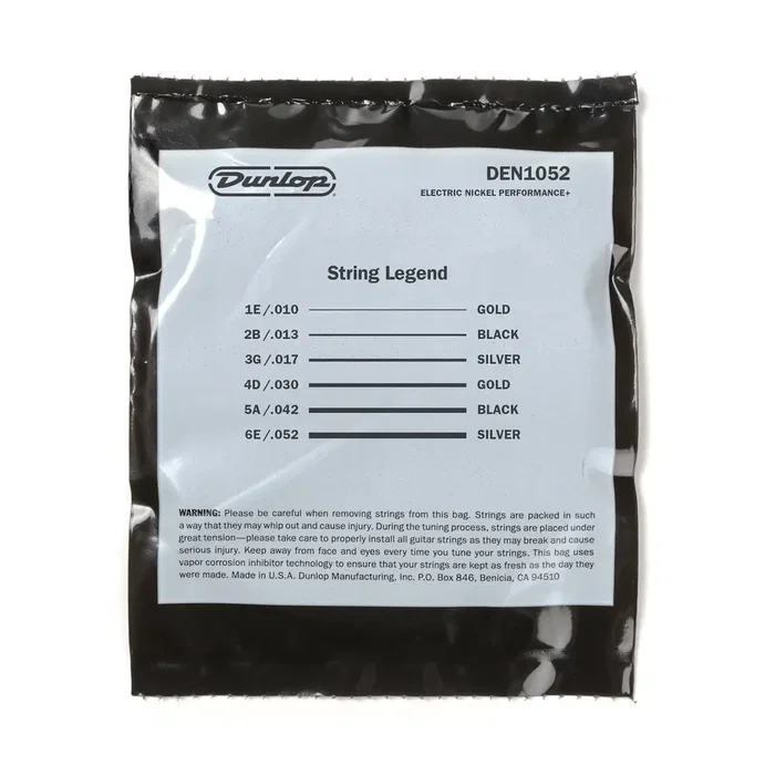Dunlop Juego Eléctrica Nickel Light Heavy 10-52 Cuerdas Guitarra Eléctrica Dunlop Juego Eléctrica Nickel Light Heavy 10-52 Cuerdas Guitarra Eléctrica
