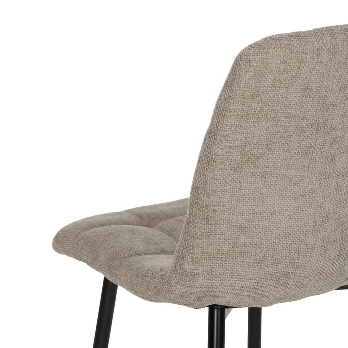Silla Taupe Tejido-Metal Contract 44 X 42 X 89 cm (Set de 4) Silla Taupe Tejido-Metal Contract 44 X 42 X 89 cm (Set de 4)