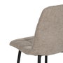 Silla Taupe Tejido-Metal Contract 44 X 42 X 89 cm (Set de 4)