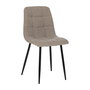 Silla Taupe Tejido-Metal Contract 44 X 42 X 89 cm (Set de 4)