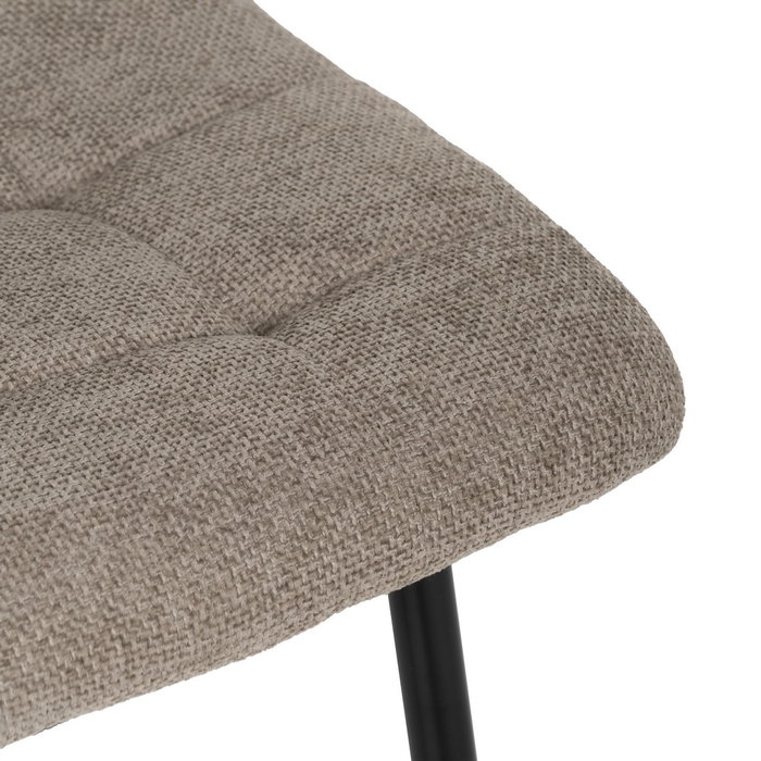 Silla Taupe Tejido-Metal Contract 44 X 42 X 89 cm (Set de 4) Silla Taupe Tejido-Metal Contract 44 X 42 X 89 cm (Set de 4)