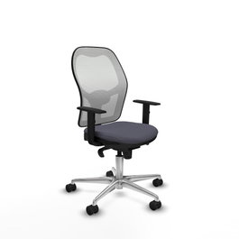 PIQUERAS Y CRESPO Silla de oficina Jorquera Gris oscuro y Blanco