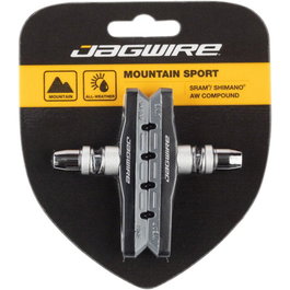 Jagwire Mountain Sport Juego de Zapatas V-Brake para MTB Gris