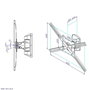 Phoenix Technologies Soporte Articulado de Pared para TV Rotatorio e Inclinable, Hasta 35 kg, Compatible con VESA 200x200, 300x200, 300x400, 600x400 mm