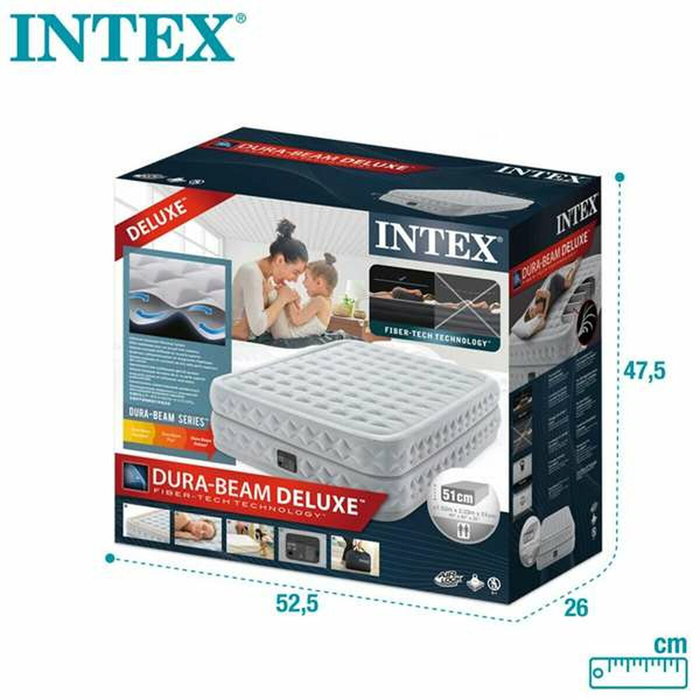 Intex Colchón Hinchable Queen Supreme Air-Flow 51 cm