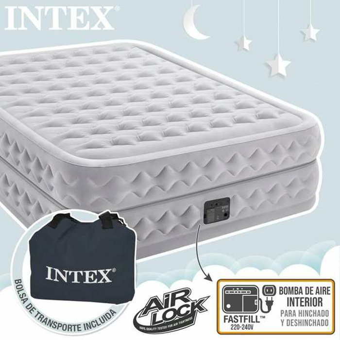 Intex Colchón Hinchable Queen Supreme Air-Flow 51 cm