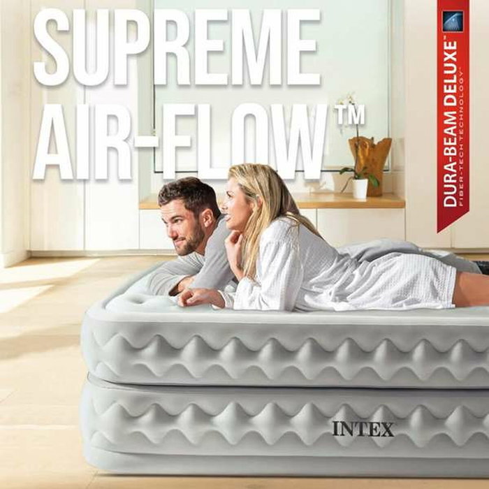 Intex Colchón Hinchable Queen Supreme Air-Flow 51 cm