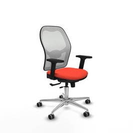 PIQUERAS Y CRESPO Silla de oficina Jorquera Naranja oscuro y Blanco