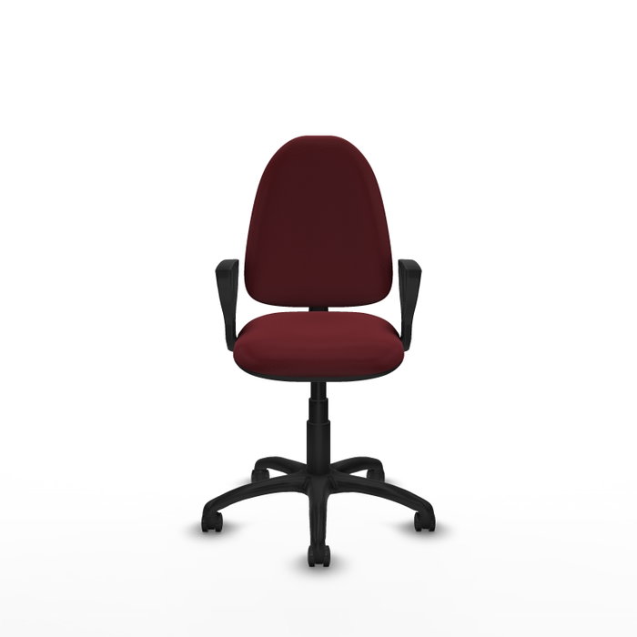 PIQUERAS Y CRESPO Silla de oficina Aýna Granate con Brazos Fijos PIQUERAS Y CRESPO Silla de oficina Aýna Granate con Brazos Fijos