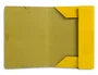 Liderpapel Carpeta de gomas con tres solapas color amarillo tamaño folio