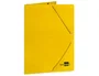 Liderpapel Carpeta Gomas Tres Solapas Cartón Plastificado Folio Color Amarillo