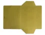 Liderpapel Carpeta de gomas con tres solapas color amarillo tamaño folio
