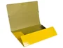 Liderpapel Carpeta de gomas con tres solapas color amarillo tamaño folio
