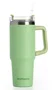 Muitomas TRAVELMUG900GN Taza de Viaje Acero Inoxidable Doble Pared 900 ml, A Prueba de Fugas, Color Verde