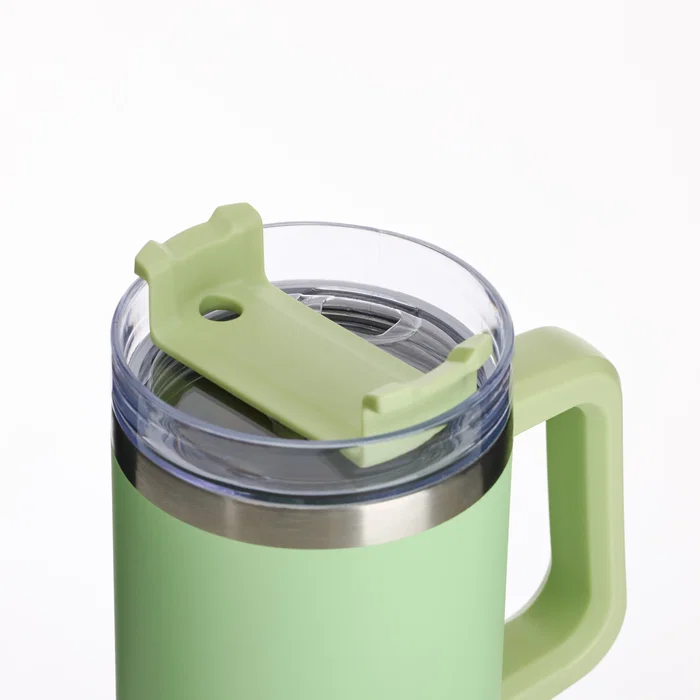 Muitomas TRAVELMUG900GN Taza de Viaje Acero Inoxidable Doble Pared 900 ml, A Prueba de Fugas, Color Verde