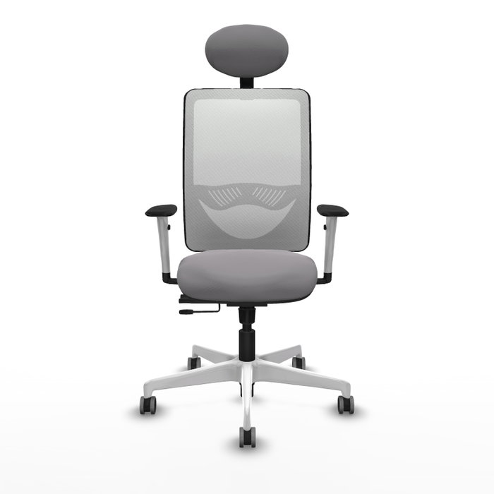 PIQUERAS Y CRESPO Silla de oficina Zulema Gris y Blanca