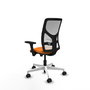 PIQUERAS Y CRESPO Silla de oficina Motilla Naranja y Blanco