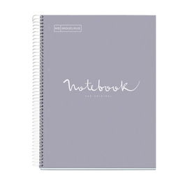 Bloc Miquelrius Emotions Notebook 5 Micro.Tapa Extra A4 120H 90G Cuadric.5X5 Gris (Set de 5)