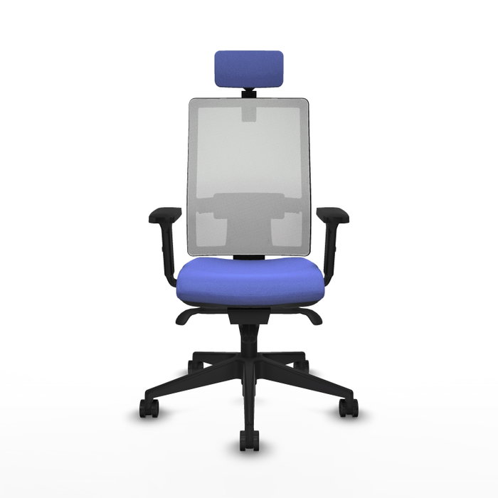PIQUERAS Y CRESPO Silla de oficina Horna Azul claro y Blanco
