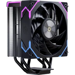 Einarex EXAC-GL-100-R-B Glide G100 Ventilador CPU Refrigerador de Aire 120mm RGB Negro - Compatible con Intel LGA 1150/1151/1200/1700/1851/2011 y AMD AM4/AM5 - PWM, HDB, 2600 RPM