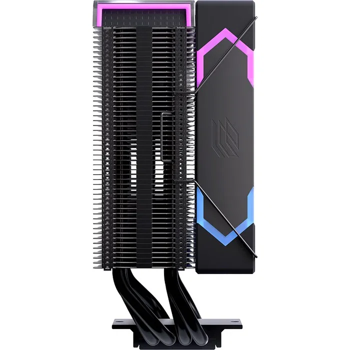 Einarex EXAC-GL-100-R-B Glide G100 Ventilador CPU Refrigerador de Aire 120mm RGB Negro - Compatible con Intel LGA 1150/1151/1200/1700/1851/2011 y AMD AM4/AM5 - PWM, HDB, 2600 RPM