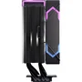Einarex EXAC-GL-100-R-B Glide G100 Ventilador CPU Refrigerador de Aire 120mm RGB Negro - Compatible con Intel LGA 1150/1151/1200/1700/1851/2011 y AMD AM4/AM5 - PWM, HDB, 2600 RPM