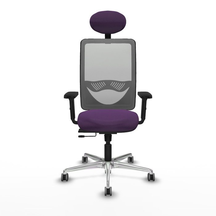 PIQUERAS Y CRESPO Silla de oficina Zulema con mecanismo Sincro/Traslack, Morado y Gris PIQUERAS Y CRESPO Silla de oficina Zulema con mecanismo Sincro/Traslack, Morado y Gris
