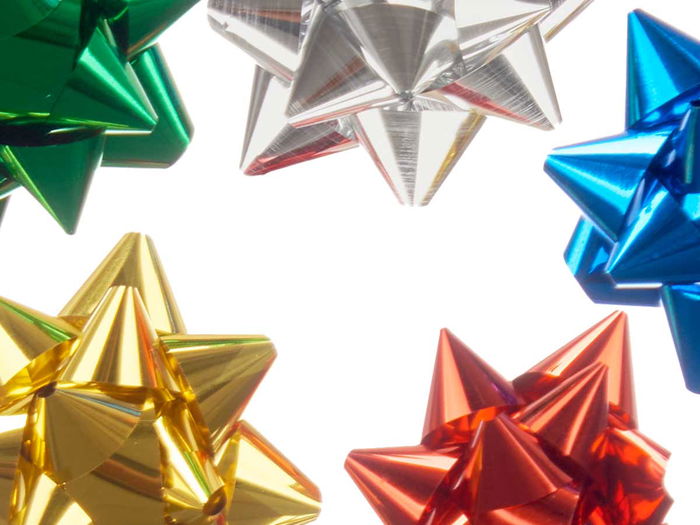 Pincello PVC 72 Lazos Brillo 4 cm Plástico (Set de 12)