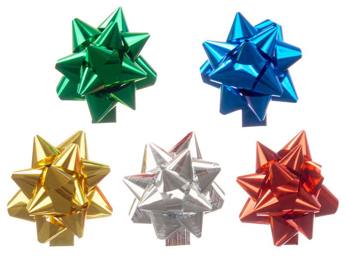 Pincello PVC 72 Lazos Brillo 4 cm Plástico (Set de 12)