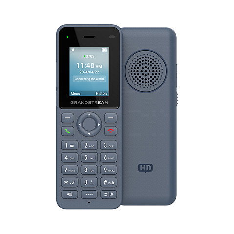 Grandstream WP826 Teléfono IP Inalámbrico Azul 2.4/5 GHz TFT 2 Líneas WiFi