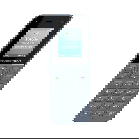 Grandstream WP826 Teléfono IP Inalámbrico Azul 2.4/5 GHz TFT 2 Líneas WiFi