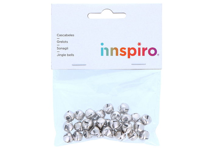 Innspiro Cascabeles color plata 10mm de 30 unidades