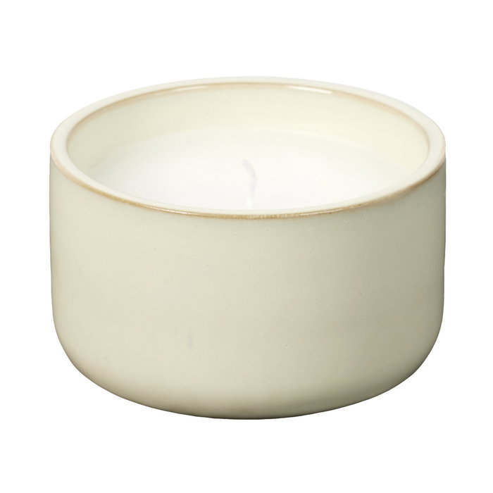 Home Deco Factory Vela Perfumada Natural Cerámica Diámetro 12 cm Especias de Madera Madera de Jengibre Niebla de Madera