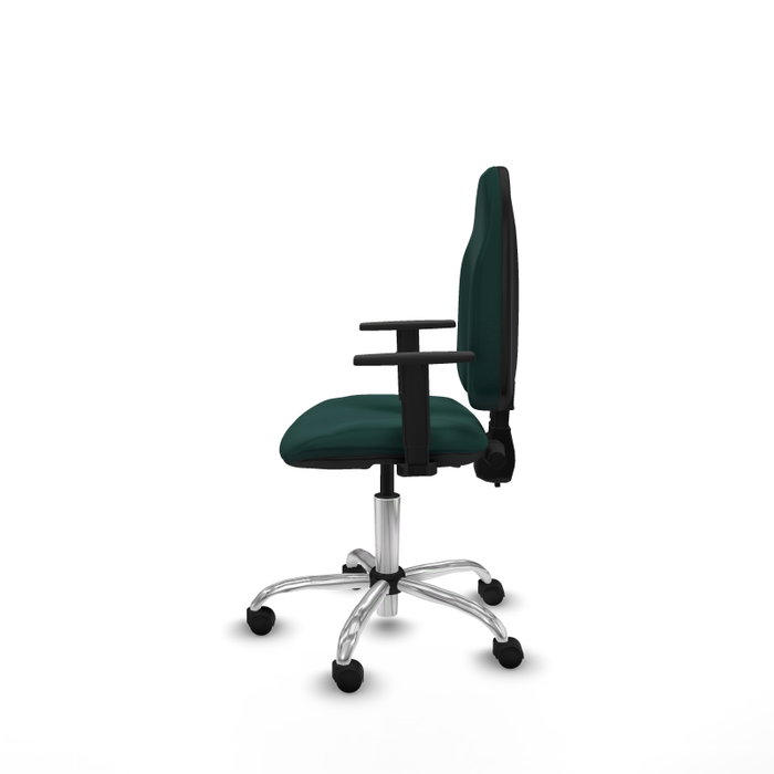 PIQUERAS Y CRESPO Silla de oficina Algarra Verde botella con Brazos 1D PIQUERAS Y CRESPO Silla de oficina Algarra Verde botella con Brazos 1D