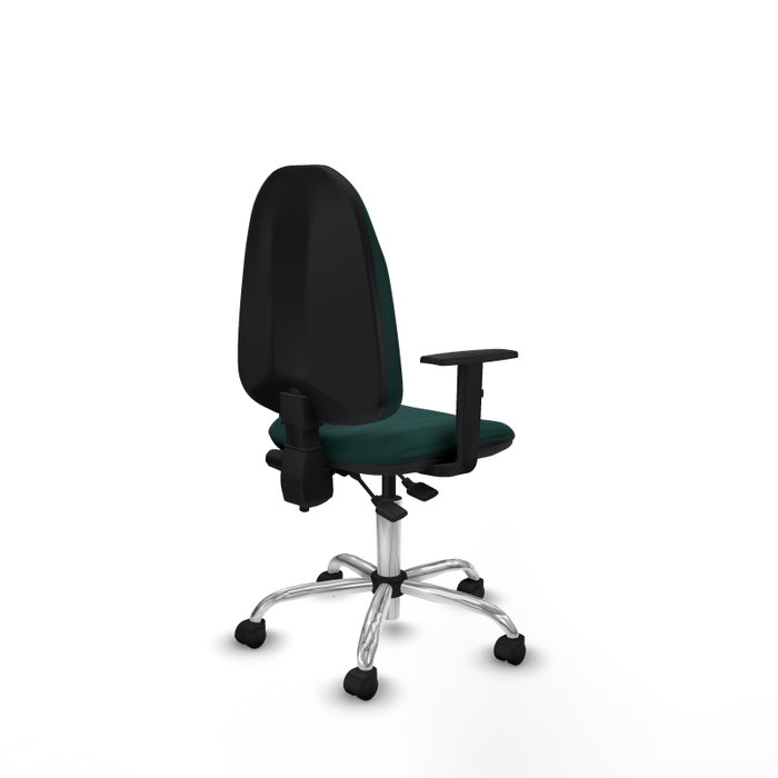 PIQUERAS Y CRESPO Silla de oficina Algarra Verde botella con Brazos 1D PIQUERAS Y CRESPO Silla de oficina Algarra Verde botella con Brazos 1D