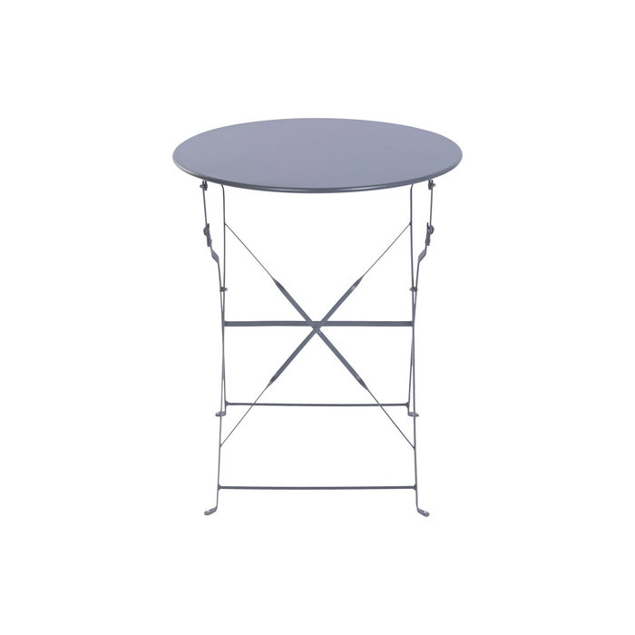 DKD Home Decor Mesa Terraza Y Jardin Gris Metal 60 x 71 x 60 cm Set de 3
