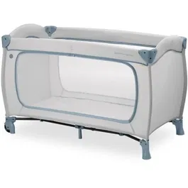 Hauck Cuna de Viaje Sleep N Play Go Plus 60 x 120 cm Plegable Ruedas Azul Polvoriento Desde el Nacimiento