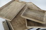 DKD Home Decor Mesa de Centro de Madera y Metal con Bandeja