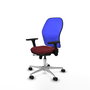PIQUERAS Y CRESPO Silla de oficina Jorquera Granate y Azul