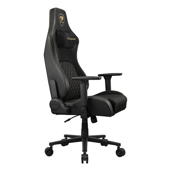 Cougar Silla Gaming Defensor Gold F CGR-DFF-GLB, Respaldo y Asiento Acolchado Tapizado en Tela Negro y Oro, Reposabrazos 4D, Para PC, Peso Usuario 120 kg Cougar Silla Gaming Defensor Gold F CGR-DFF-GLB, Respaldo y Asiento Acolchado Tapizado en Tela Negro y Oro, Reposabrazos 4D, Para PC, Peso Usuario 120 kg