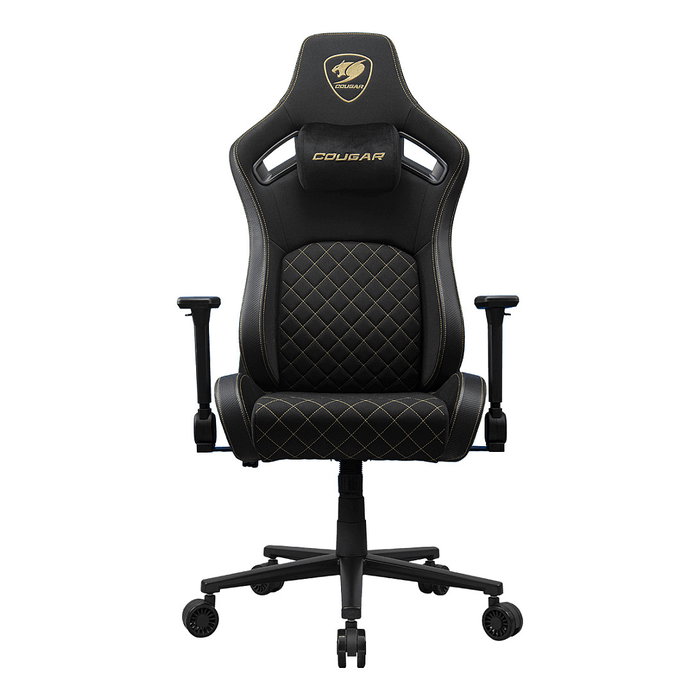 Cougar Silla Gaming Defensor Gold F CGR-DFF-GLB, Respaldo y Asiento Acolchado Tapizado en Tela Negro y Oro, Reposabrazos 4D, Para PC, Peso Usuario 120 kg Cougar Silla Gaming Defensor Gold F CGR-DFF-GLB, Respaldo y Asiento Acolchado Tapizado en Tela Negro y Oro, Reposabrazos 4D, Para PC, Peso Usuario 120 kg