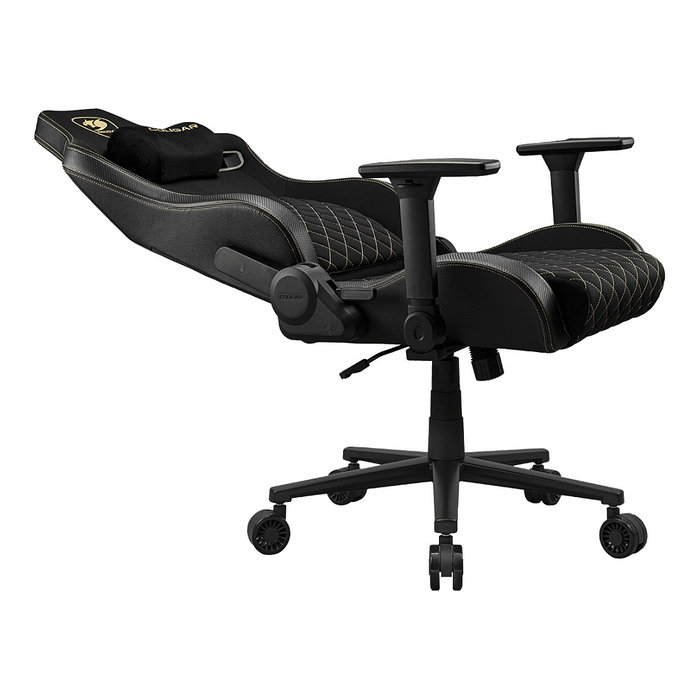 Cougar Silla Gaming Defensor Gold F CGR-DFF-GLB, Respaldo y Asiento Acolchado Tapizado en Tela Negro y Oro, Reposabrazos 4D, Para PC, Peso Usuario 120 kg Cougar Silla Gaming Defensor Gold F CGR-DFF-GLB, Respaldo y Asiento Acolchado Tapizado en Tela Negro y Oro, Reposabrazos 4D, Para PC, Peso Usuario 120 kg